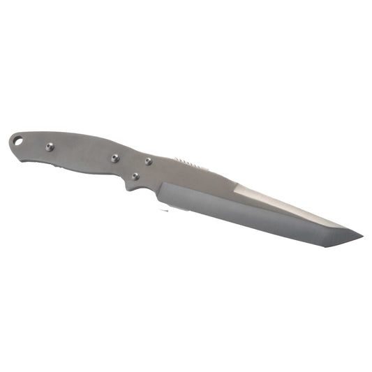 Fixed Blade Tanto Point Knife for Hunting and Fishing - 11-1/2" - Unfinished Kit alt 0