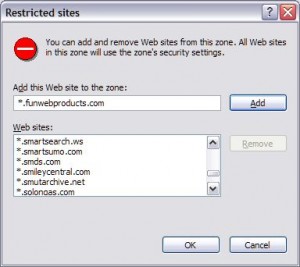 restricted sites